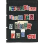 German 3rd Reich 1936/19 stamp collection on stock card. Cat value £130. Good condition Est.