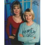 Kika Mirylees and Victoria Alcock 10x8 signed colour photo pictured from the TV series Bad Girls.