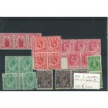 Stockcard containing old British commonwealth mint selection. Catalogues at over £50. Good condition