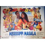Mississippi Masala 30x40 approx movie poster from 1991 romantic drama film starring Denzel