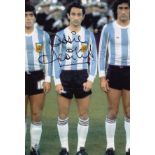Football Autographed Ossie Ardiles Photo, A Superb Image Depicting The Argentine Midfielder Standing