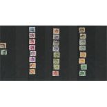 Hong Kong used stamp collection. 1938 GVI definitives. 26 stamps. Good condition Est.