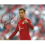 Philippe Coutinho Signed Bayern Munich 8x10 Photo £16-18. Good Condition Est.