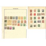 Hungarian stamp collection on 60 loose album pages. Good condition Est.