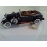 Mercedes Franklin mint 1/24 Scale 1926 Mercedes Benz Model K Car, no box Highly detailed model,