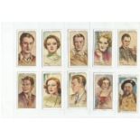 Film cigarette card collection 15 vintage cards picturing stars from the big screen such as Gary
