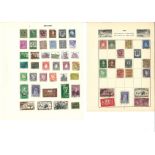 Irish stamp collection on 7 loose album pages. Good condition Est.