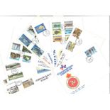Isle of Man collection. Includes 14 FDC's 1977/1979 and 8 presentation packs 1978/1979. Good