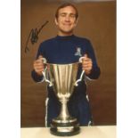 Ron Harris Signed Chelsea Cup Winners Cup 8x12 Photo. Good Condition Est.