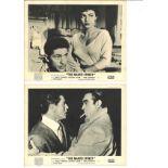 The Naked Street set of eight black and white lobby cards from the 1955 crime thriller starring