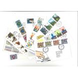GB philatelic collection. Contains 6 presentation packs, 1 souvenir pack and 16 FDC's. Good