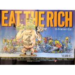 Eat the Rich 30x40 movie poster from the 1987 British black comedy film directed by Peter