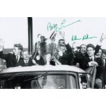 Football Autographed Celtic Photo, A Superb Image Depicting The 1967 European Cup Winners Parading