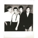 Ultravox UNSIGNED 10X8 black and white press release photo. Good condition Est.