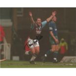 Tony Cottee Signed West Ham 8x10 Photo. Good Condition Est.