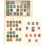 French stamp collection on 18 loose album pages. Good condition Est.