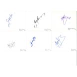 Australian cricket signed white card collection. 10 cards individually signed by Graham Yallop,
