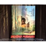 Deadly Pursuit 40x30 movie poster from the 1988 American adventure crime thriller film directed by