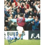 Steve Jones Signed West Ham 8x10 Photo. Good Condition Est.