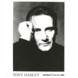 Tony Hadley UNSIGNED 10X8 black and white press release photo. Good condition Est.