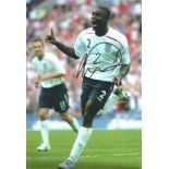 Micah Richards Signed England 8x12 Photo. Good Condition Est.