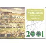 Gary Lineker Signed Wimbledon Tennis Ticket Holder. Good Condition Est.