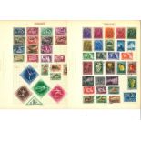 Hungarian stamp collection on 60 loose album pages. Good condition Est.