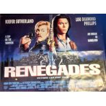 Renegade 30x40 approx rolled movie poster from the 1989 American action-crime film directed by