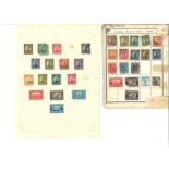 Yugoslavia stamp collection on 9 loose album pages. Good condition Est.