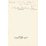 The Huntington Library ROWSE, A. L. Sir Winston Churchill as a Historian Mat 1962, 13 pp., wrappers,