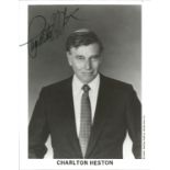 Charlton Heston Actor Signed 8x10 Photo. Good Condition Est.