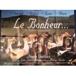 Le Bonheur 30x40 approx original movie poster from the French 1983 feature film. Good condition