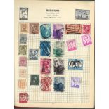 European stamp collection in red Swiftsure expanding stamp album. Includes France and Colonies,