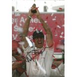 Michael Vaughan Signed England Ashes Cricket 8x12 Photo. Good Condition Est.