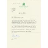 Paddy Ashdown TLS dated 15/5/1990 on House of Commons headed paper. Good condition Est.