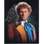 Colin Baker Dr. Who hand signed 10x8 photo. This beautiful hand signed photo depicts Colin Baker