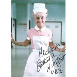 Barbara Windsor Actress Signed Carry On Nurse 5x7 Photo. Good Condition Est.