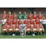Football Autographed Ron Atkinson Photo, A Superb Image Depicting The 1983 Fa Cup Winners -