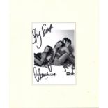 The Honeyz 12x10 mounted b/w photo signed by all three group members. he Honeyz are an English R&B