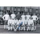 Football Autographed Barry Bridges Photo, A Superb Image Depicting Chelsea Players Posing For A Team