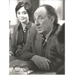 Michael Hordern UNSIGNED 8x6 black and white press release photo. Good condition Est.