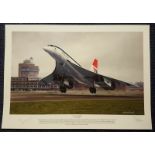 Concorde A New Age Begins 1976 John Lidiard Signed Limited Edition Print.