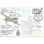 Royal Air Force Benson 25th Anniversary of VE Day Victory in Europe 8th May 1945-1970 multi signed