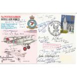 Fifteen Battle of Britain pilots multiple signed cover. No29(F) Squadron Royal Air Force 32nd
