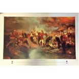 Historical Military print 27x39 approx THE DEFENCE OF RORKE'S DRIFT 22nd January 1879 by the