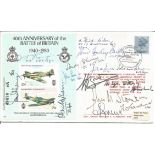 40th Anniversary of the Battle of Britain 1940 - 1980 multi signed FDC No 10 of 10 this cover 3 of
