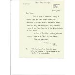 WW2 617 Sqn Tirpitz Raider John Langston hand written letter, from Jim Shortland Dambuster
