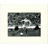 Football Mike Summerbee signed 12x14 mounted black and white photo. Mike Summerbee born 15