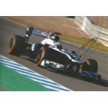 Motor Racing Pastor Maldonado 12x8 signed colour photo pictured driving for Williams Renault in