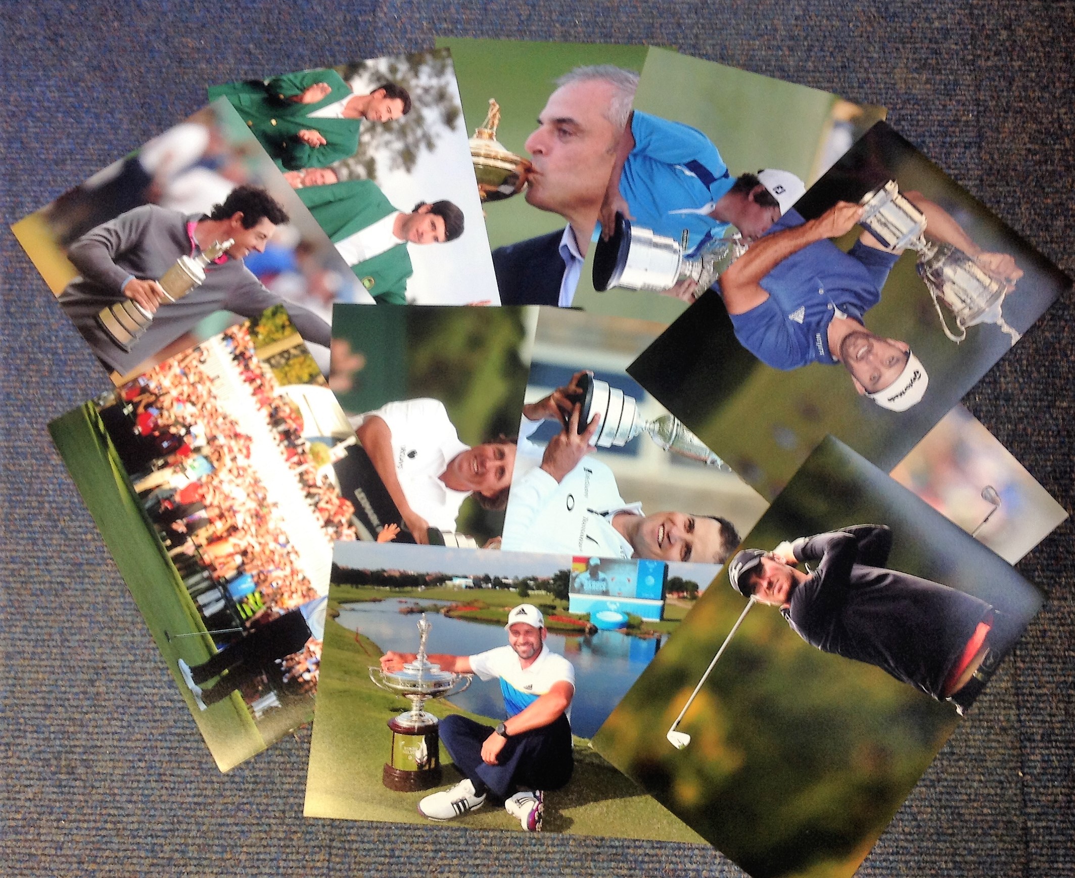 Golf collection 11 superb 12x8 unsigned photos from some of the top figures in the game names